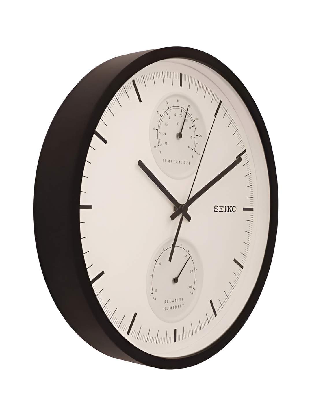 

SEIKO Black & White Round Shaped Contemporary Analogue Wall Clock