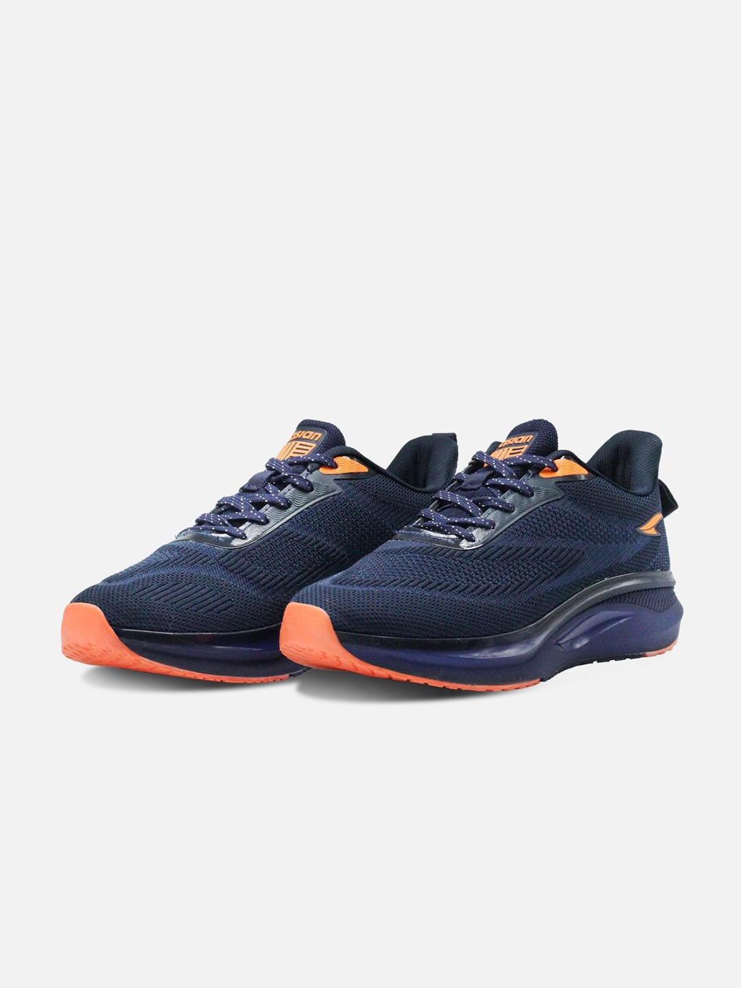 

ASIAN Men Mesh Running Non-Marking Shoes, Navy blue