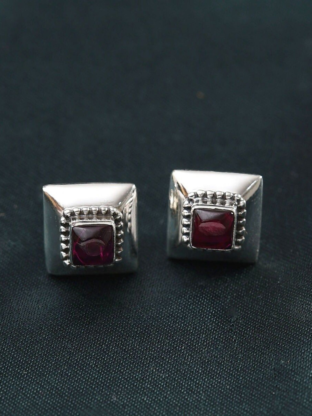 

JAYPORE Contemporary Beaded Studs Earrings, Gold