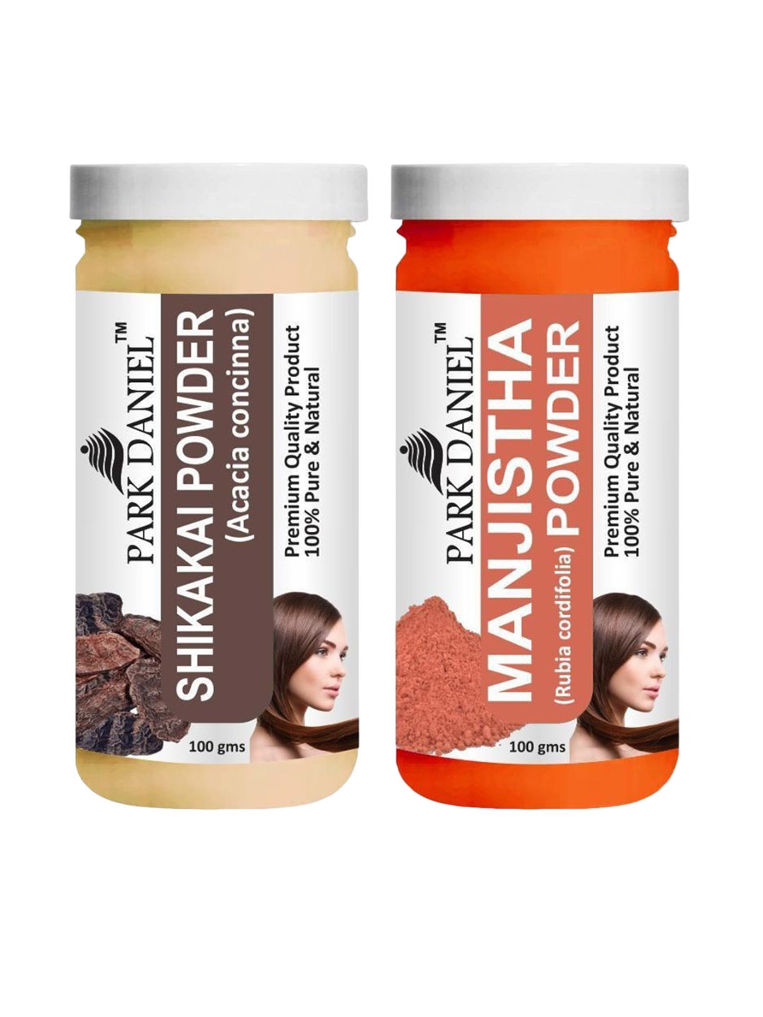 

Park Daniel Set Of 2 Pure & Natural Shikakai & Manjistha Powder Combo - 100 g Each, Transparent