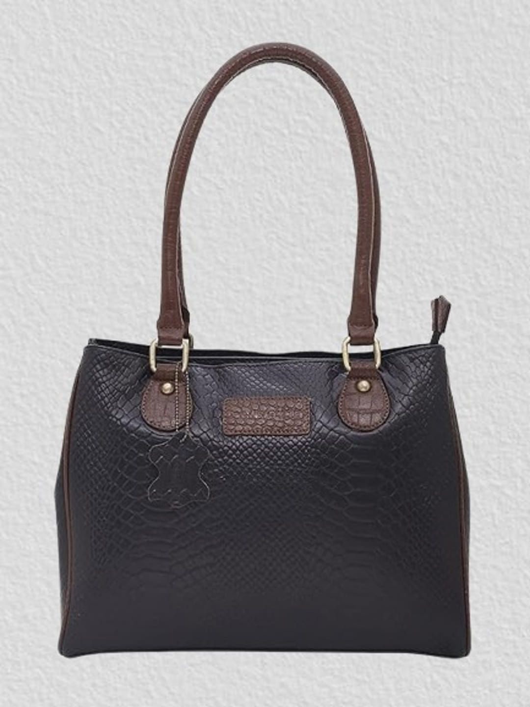 

ANNODYNE Leather Structured Shoulder Bag, Black