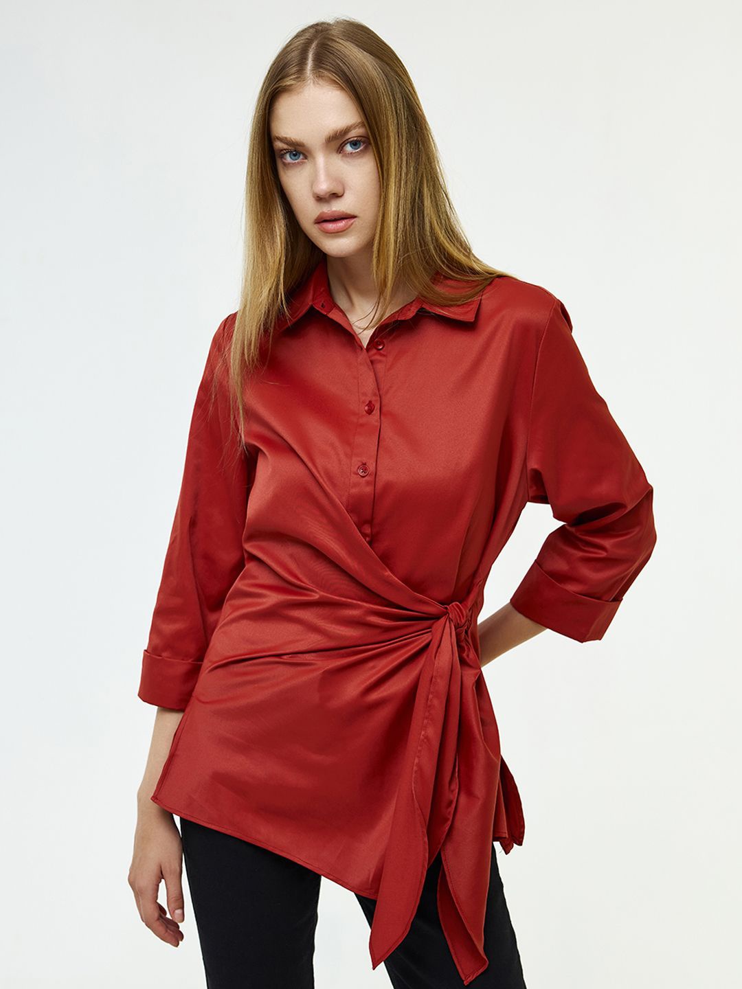 

COVER STORY Women Opaque Casual Shirt, Rust