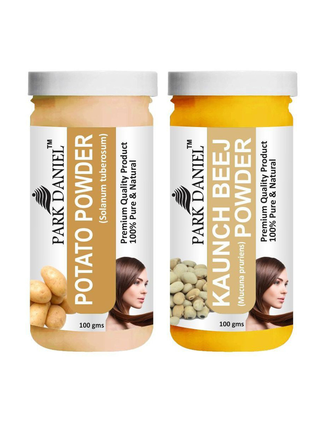 

Park Daniel Set Of 2 Potato Powder & Kaunch Beej Powder Face Mask - 100 g Each, White