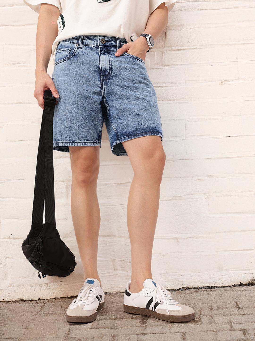 

Kook N Keech Men Urban Cool Denim Shorts, Blue