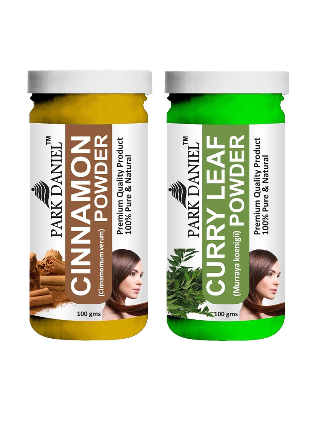 

Park Daniel Set Of 2 Cinnamon & Curry Powder -100 g Each, Transparent