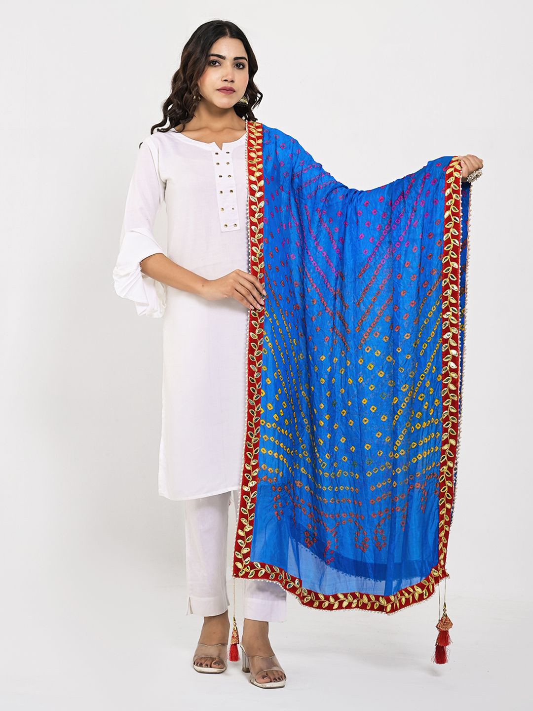 

Apratim Printed Dupatta, Blue