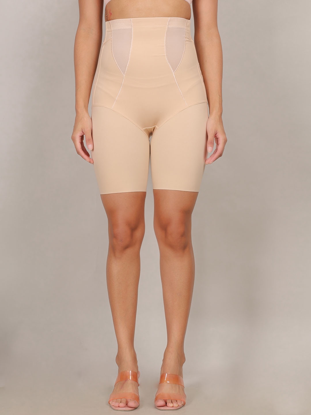

bare dezire Women Mid-Rise Tummy & Thigh Shapewear, Cream