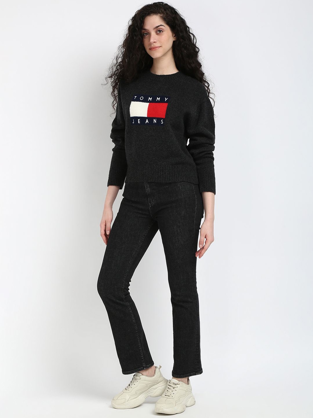 

Tommy Hilfiger Women Typography Cardigan, Black