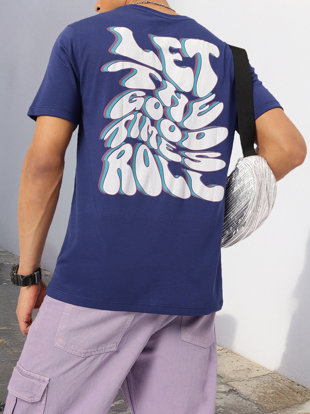 

Kook N Keech Street Smart Typography Printed Comfy Tee, Blue