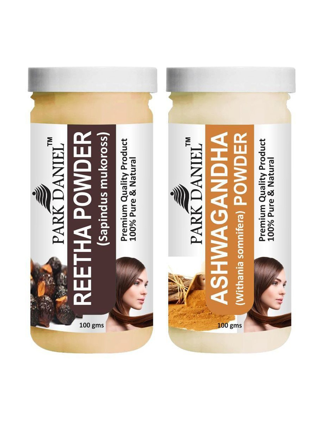 

Park Daniel Set Of 2 Reetha & Ashwagandha Face & Hair Mask - 100 g Each, Transparent