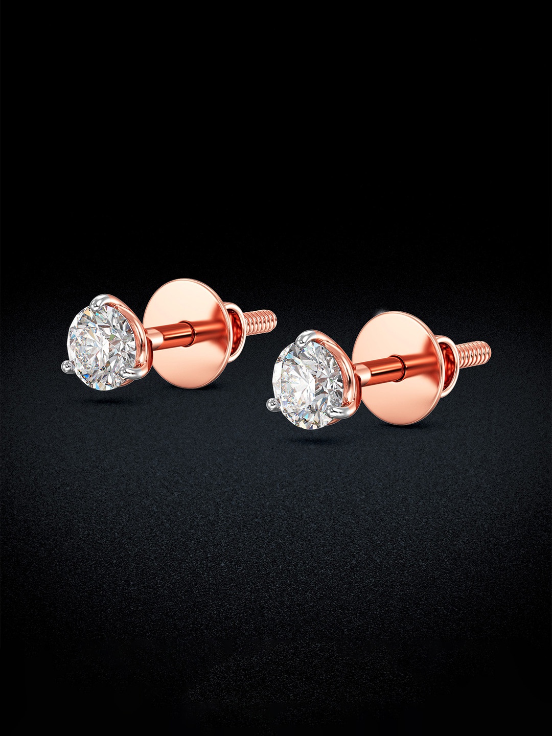 

Joyalukkas Women 18KT Earrings Diamond 1.7 Carat, Rose gold