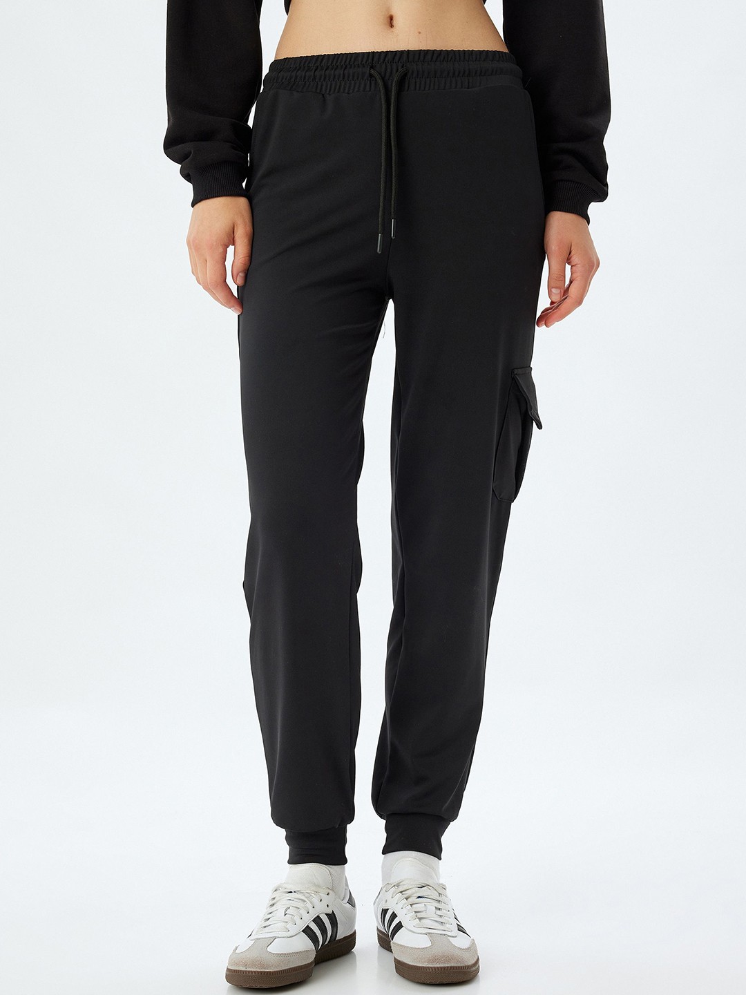 

Koton Women Regular Fit Joggers, Black