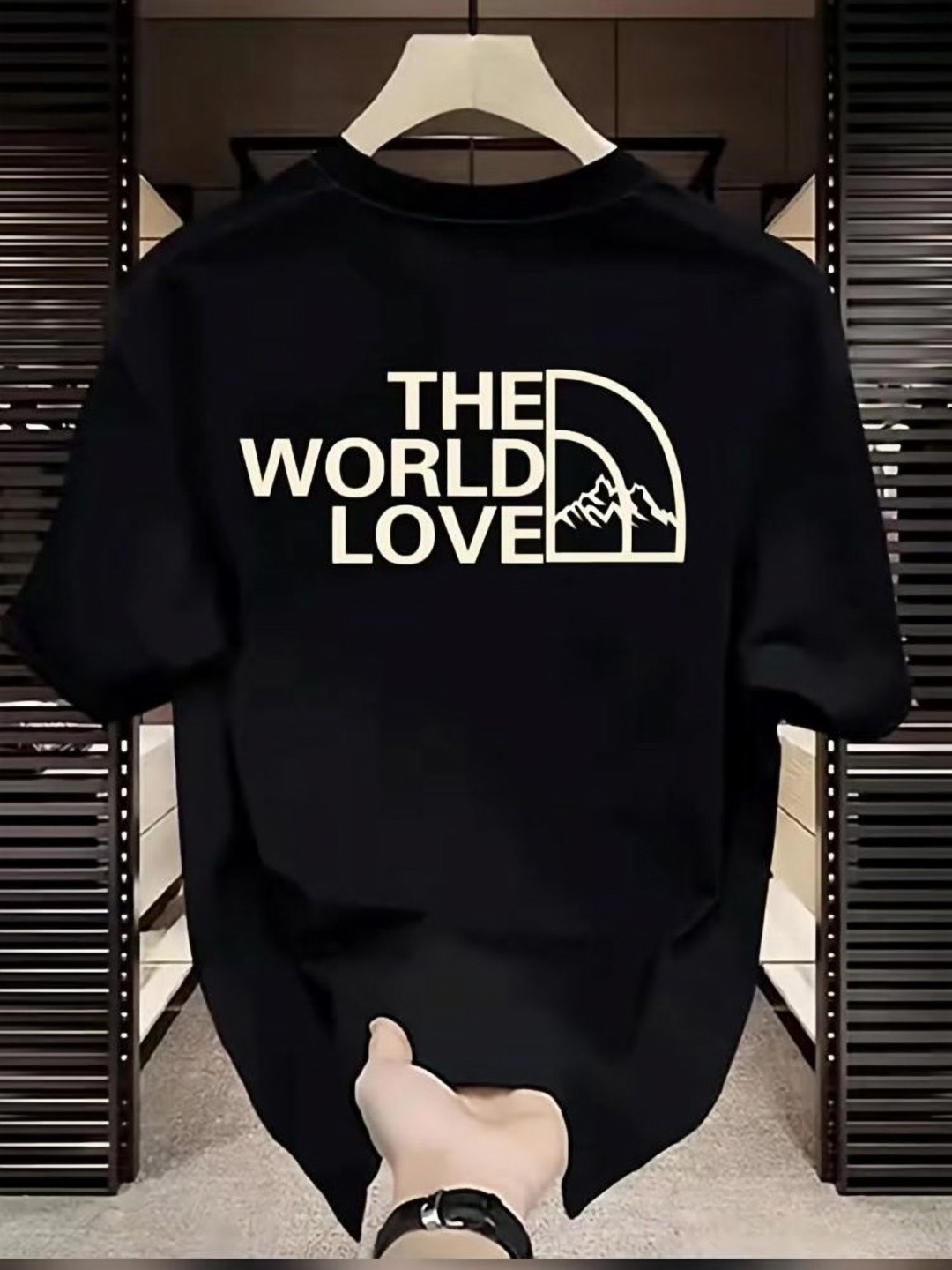 

StyleCast Men Typography Printed Round Neck Oversized T-shirt, Black