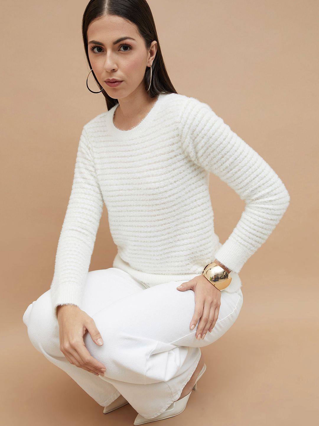 

CODE by Lifestyle Women Sweatshirt, Beige