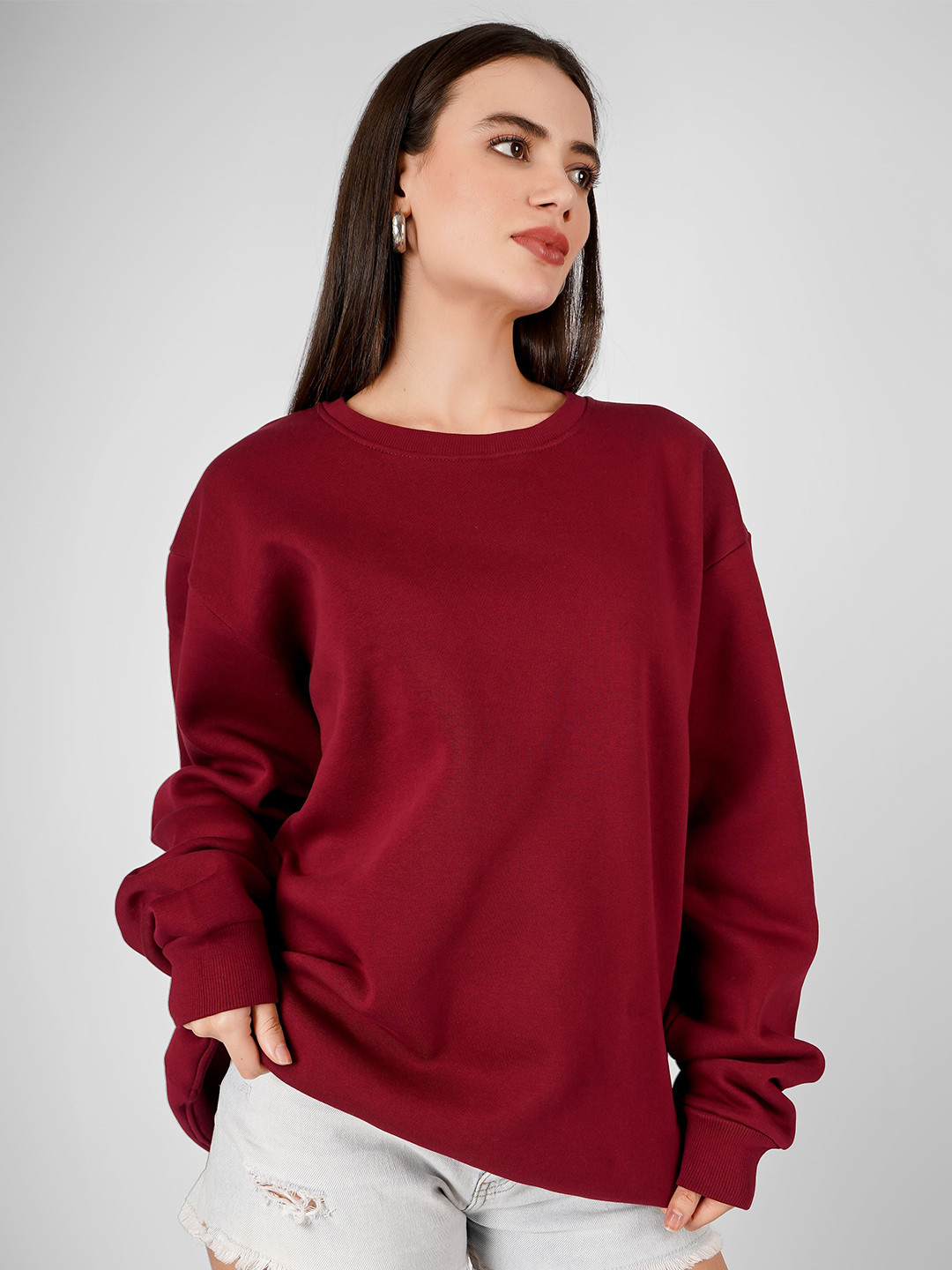

MIMID Women Sweatshirt, Red
