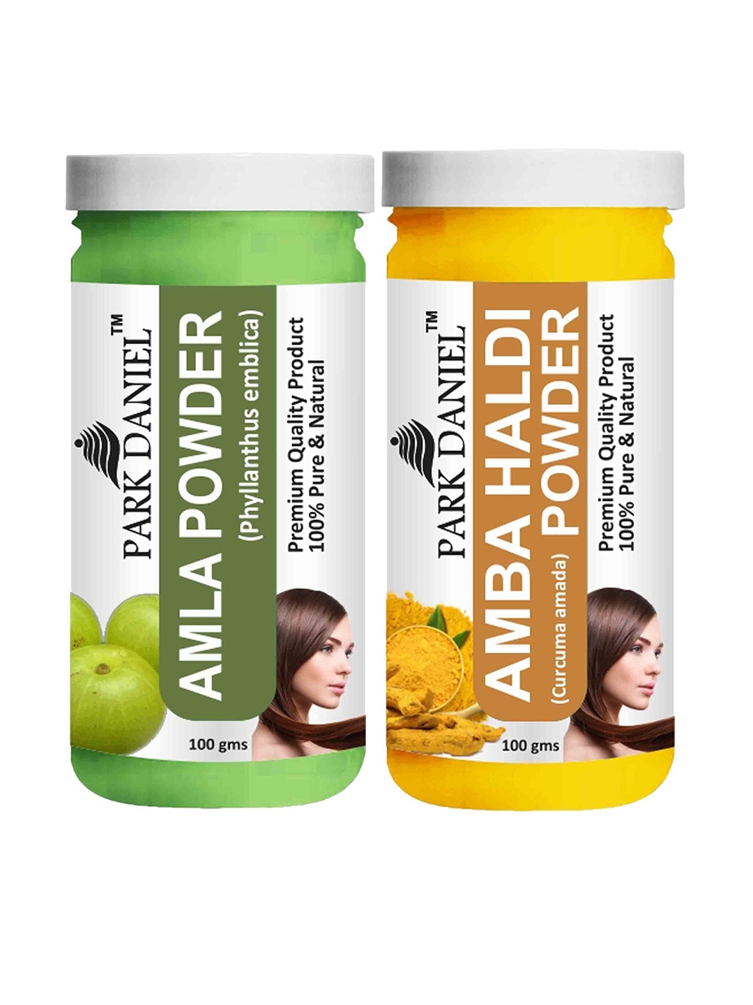 

Park Daniel Set Of 2 Amla Powder & Amba Hair & Face Mask Combo - 100 g Each, White