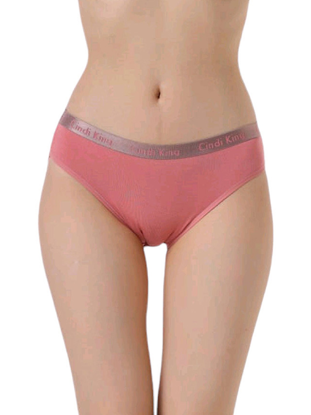 

Munaafi Women Mid-Rise Bikini Brief, Peach