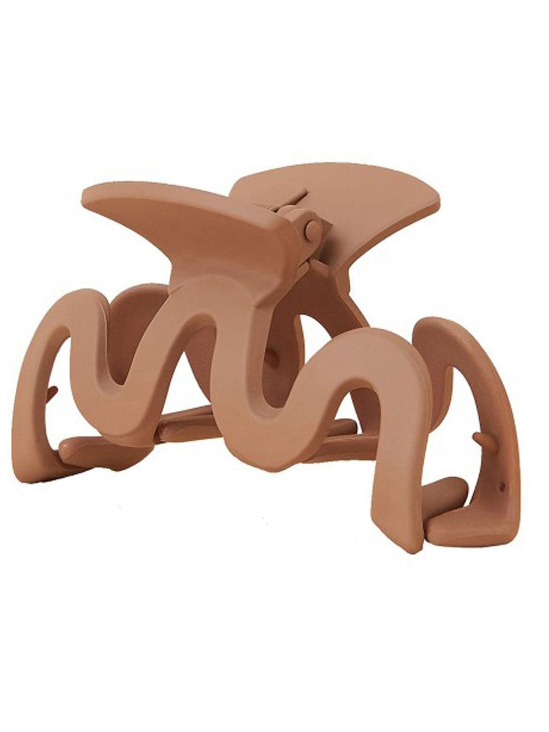 

VAGHBHATT Women Claw Clip, Brown