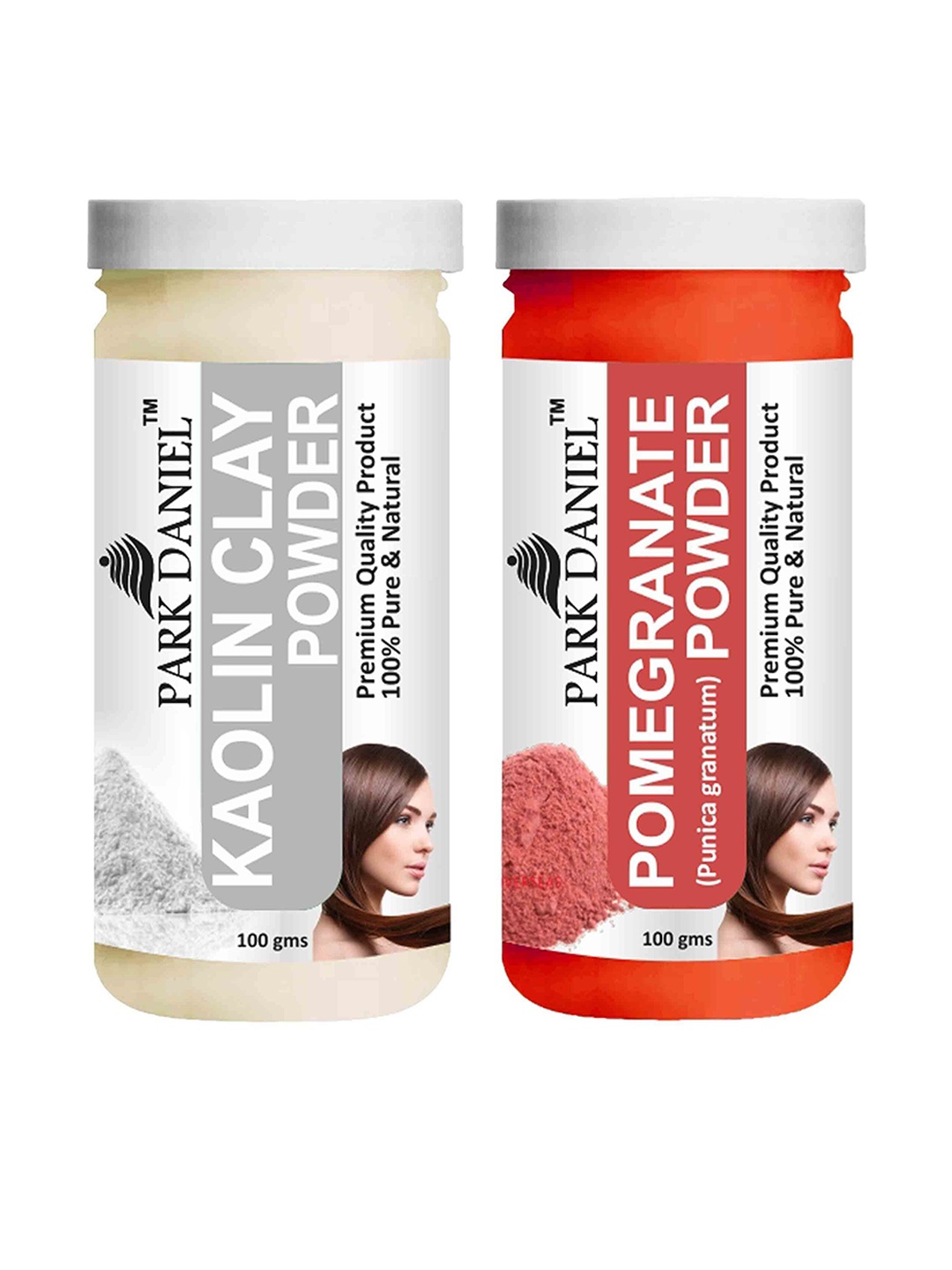 

Park Daniel Set Of 2 Kolin Powder & Pomegranate Powder Face Pack - 100 g Each, Transparent