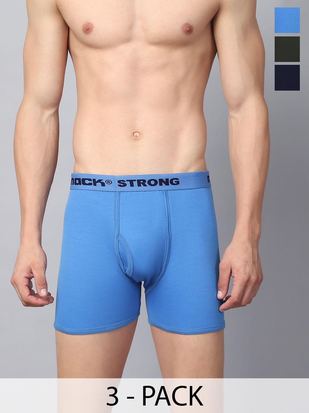 

VIMAL JONNEY Men Pack Of 3 Assorted Trunks MACK__STRONG__D__03, Navy blue