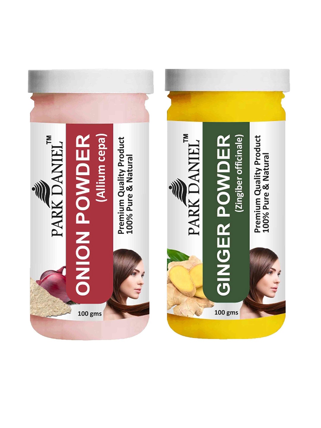 

Park Daniel Set Of 2 Onion Powder & Ginger Powder -100 g Each, Transparent