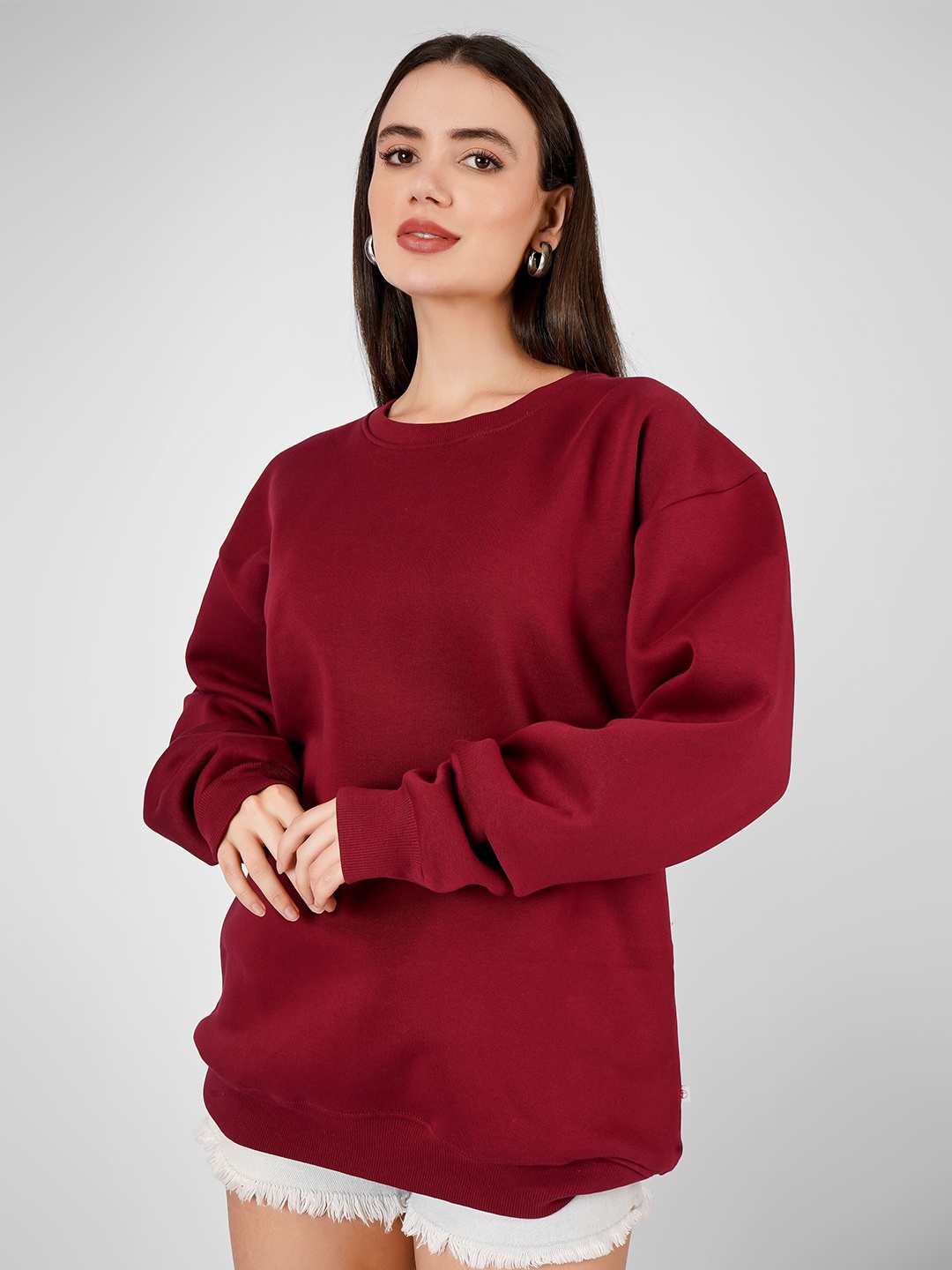 

MIMID Women Sweatshirt, Red