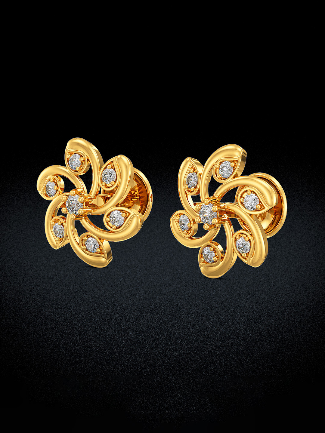 

Joyalukkas 22KT Gemstone Studded Earrings Gold, Yellow