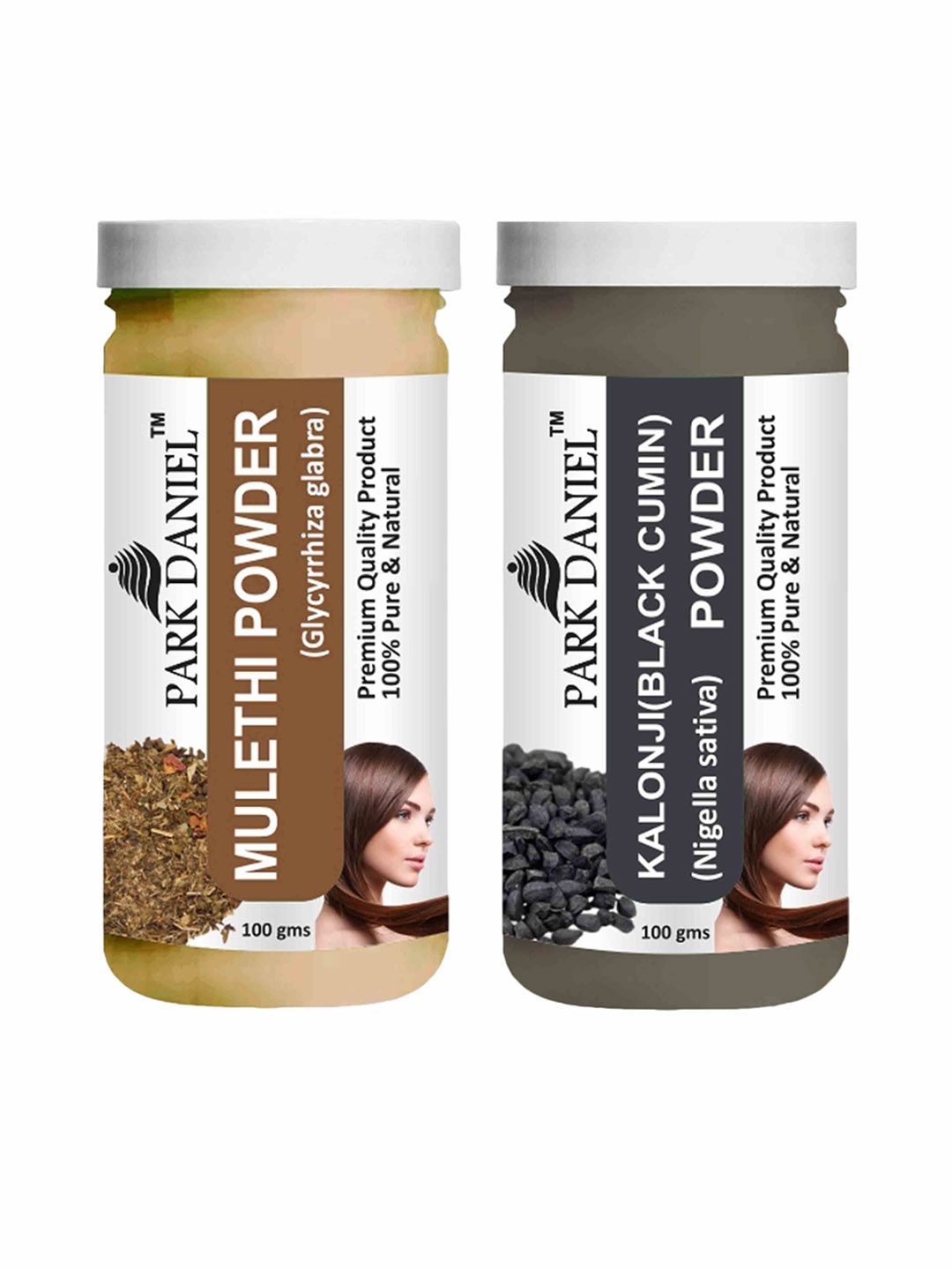 

Park Daniel Set Of 2 Mulethi Powder & Kalonji (Black Cumin) Powder Pack - 100 g Each, Transparent