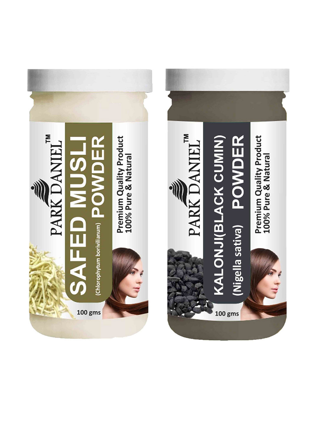 

Park Daniel Set Of 2 Safed Musli & Kalonji Powder Face Mask - 100 g Each, Transparent