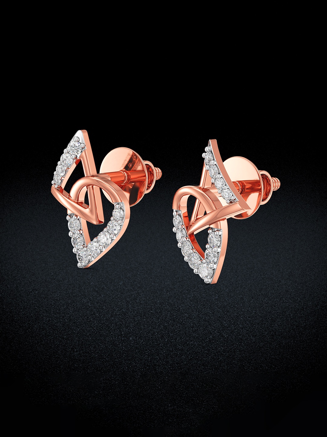 

Joyalukkas Women18KT Rose Gold Earrings Diamond