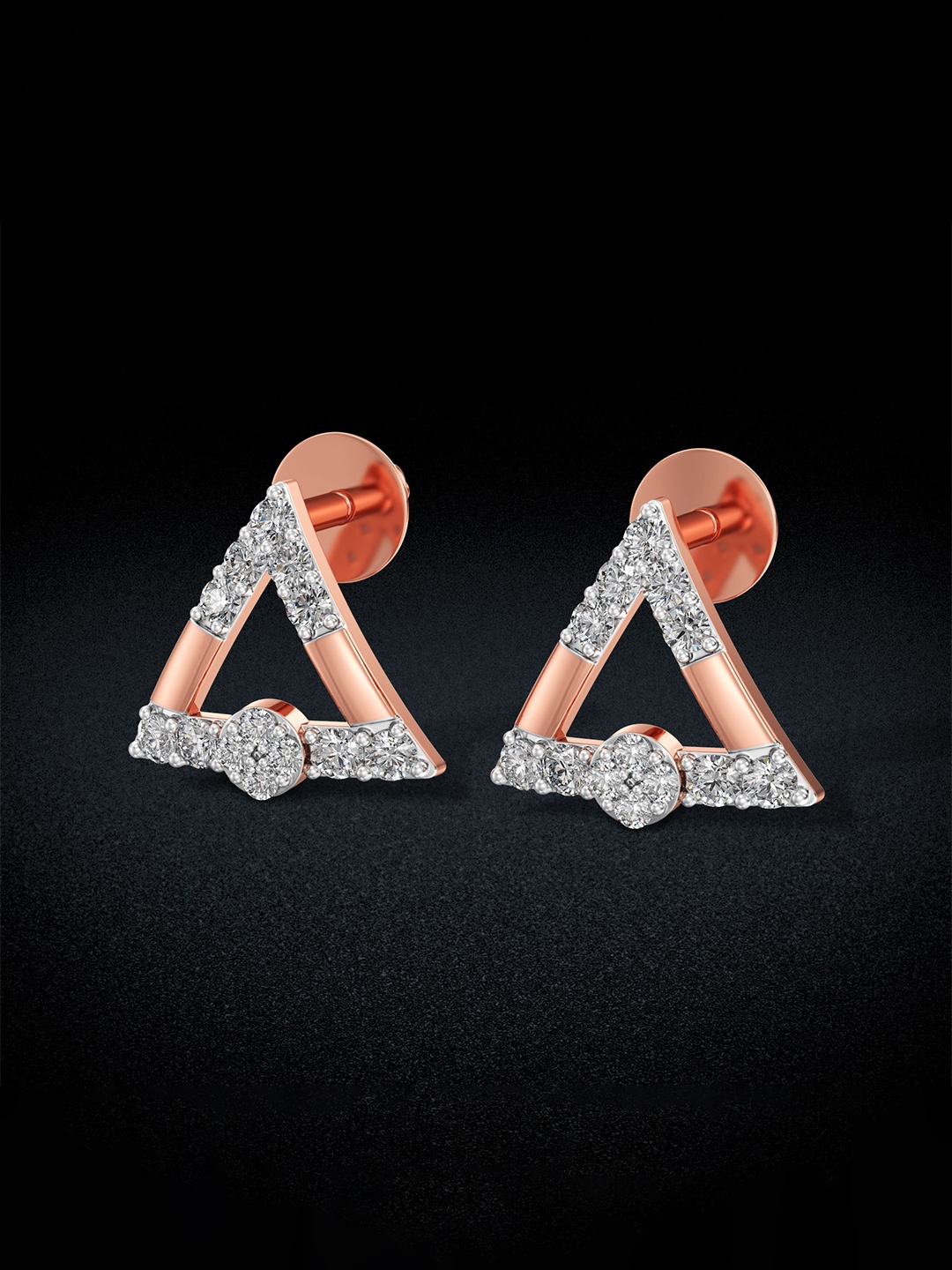 

Joyalukkas 18KT Diamond Rose Gold Earrings
