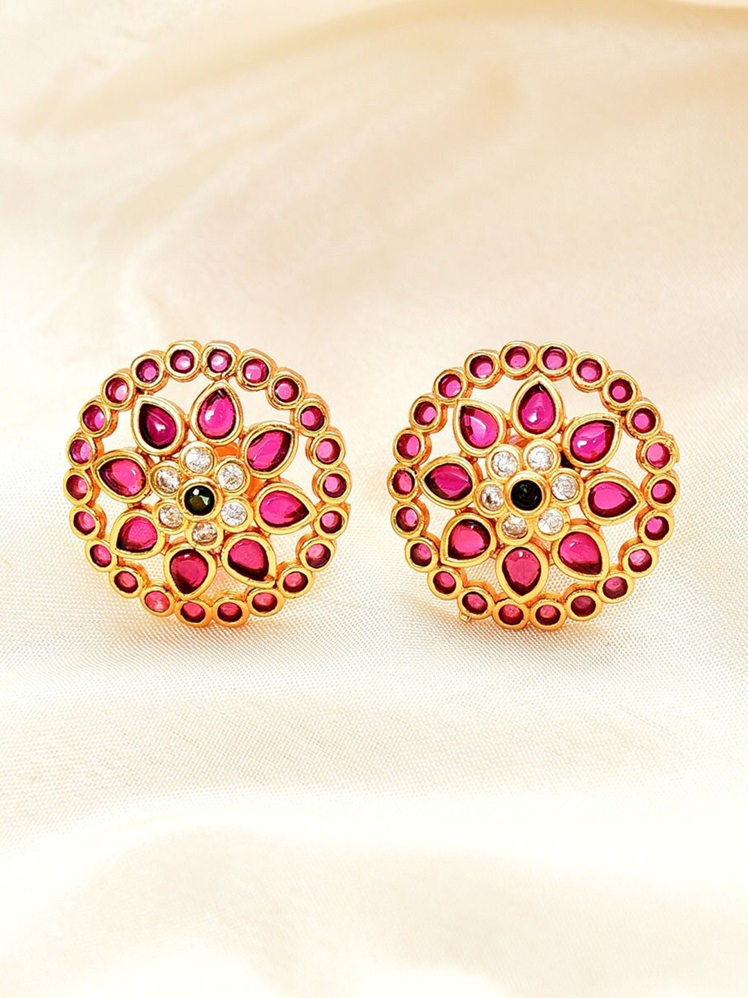 

JAYPORE Gold-Plated Contemporary Studs