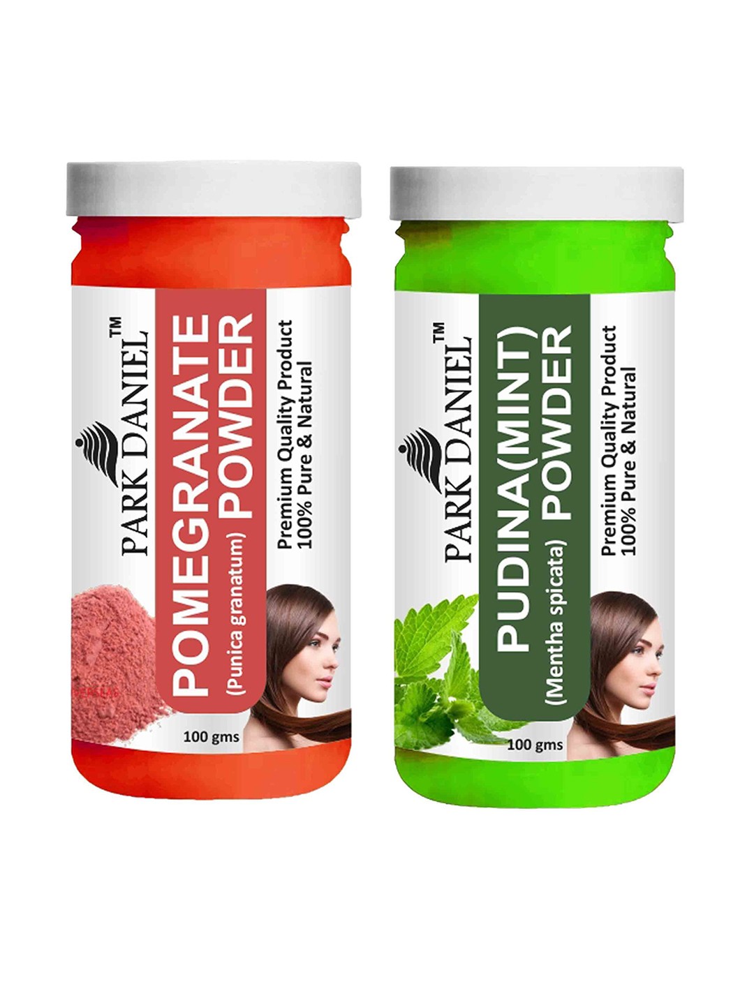 

Park Daniel Set Of 2 Natural Pomegranate & Pudina Powder - 100 g Each, Transparent