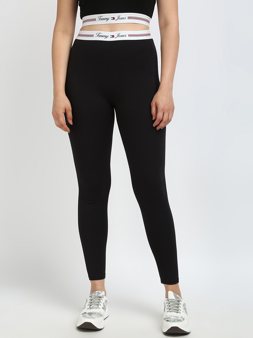 

Tommy Hilfiger Mid-Rise Ankle-Length Leggings, Black