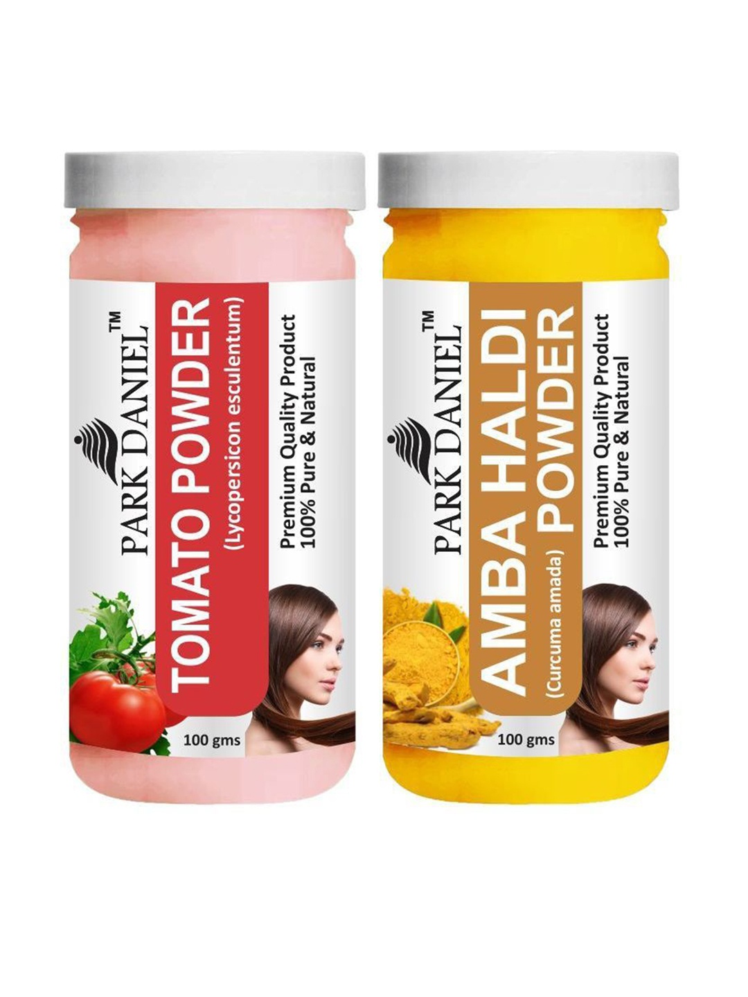 

Park Daniel Set Of 2 Amba Haldi Powder & Tomato Powder Powder Face Mask - 100 g Each, White