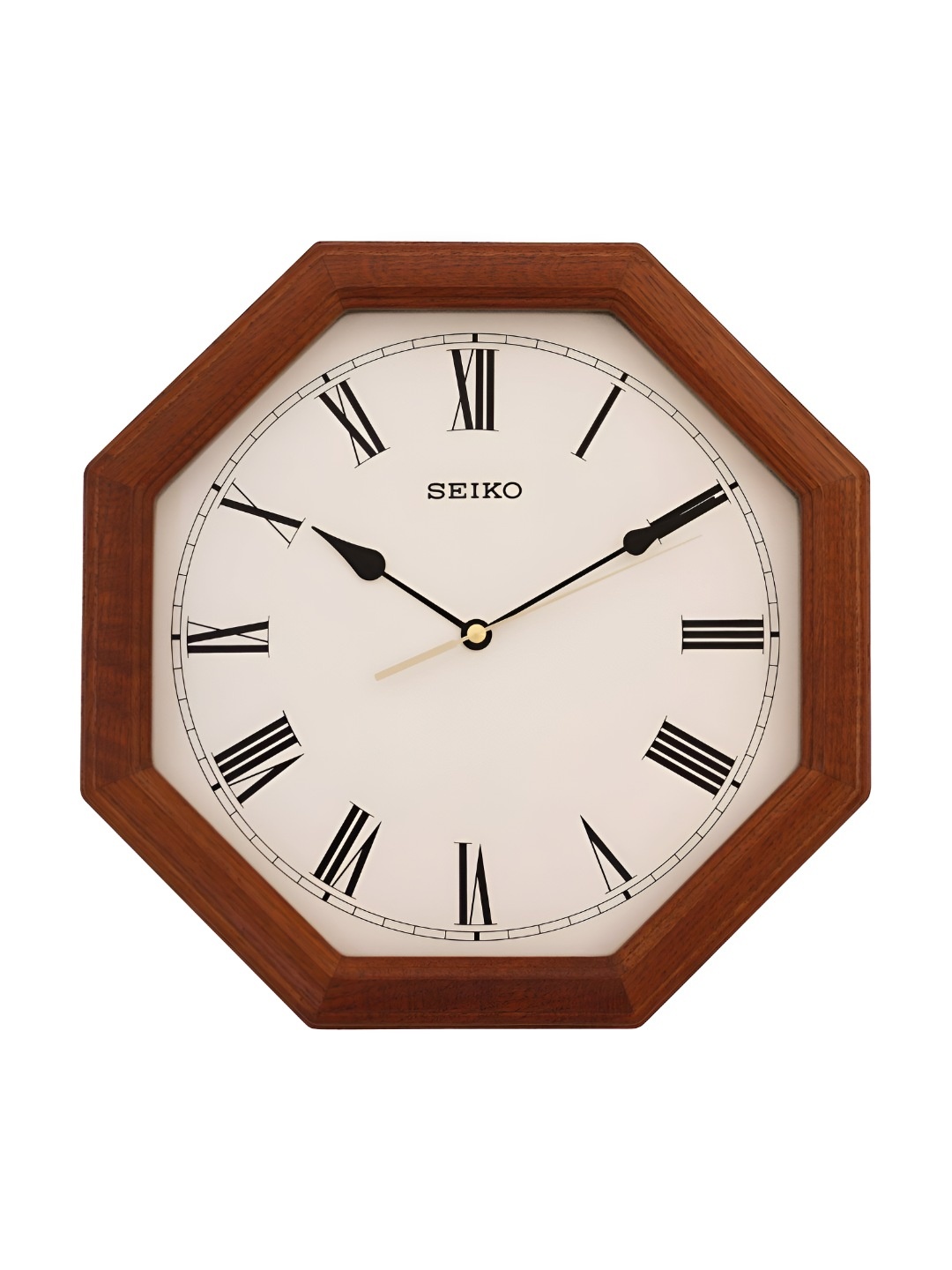 

SEIKO Brown & Black Geometric Contemporary Analogue Wood Wall Clock