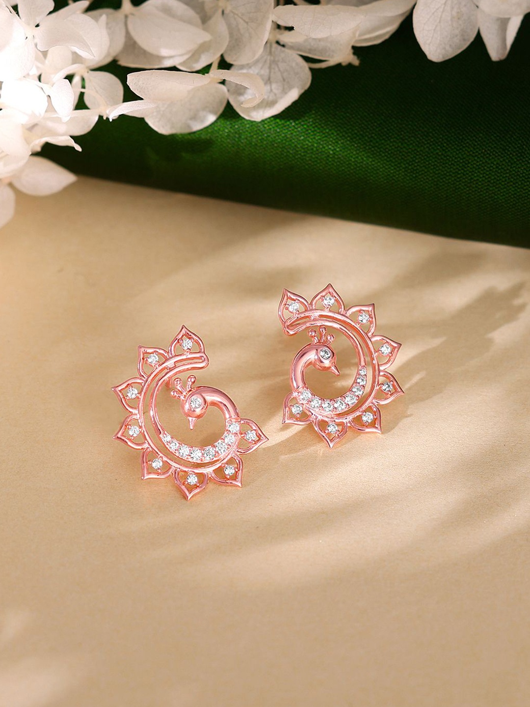 

GIVA 925 Silver Rose Gold Contemporary Studs