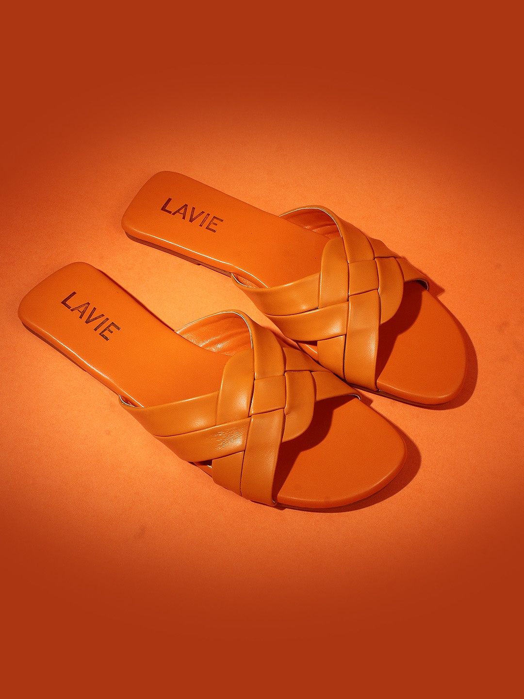 

Lavie Women Open Toe Flats with Bows, Orange