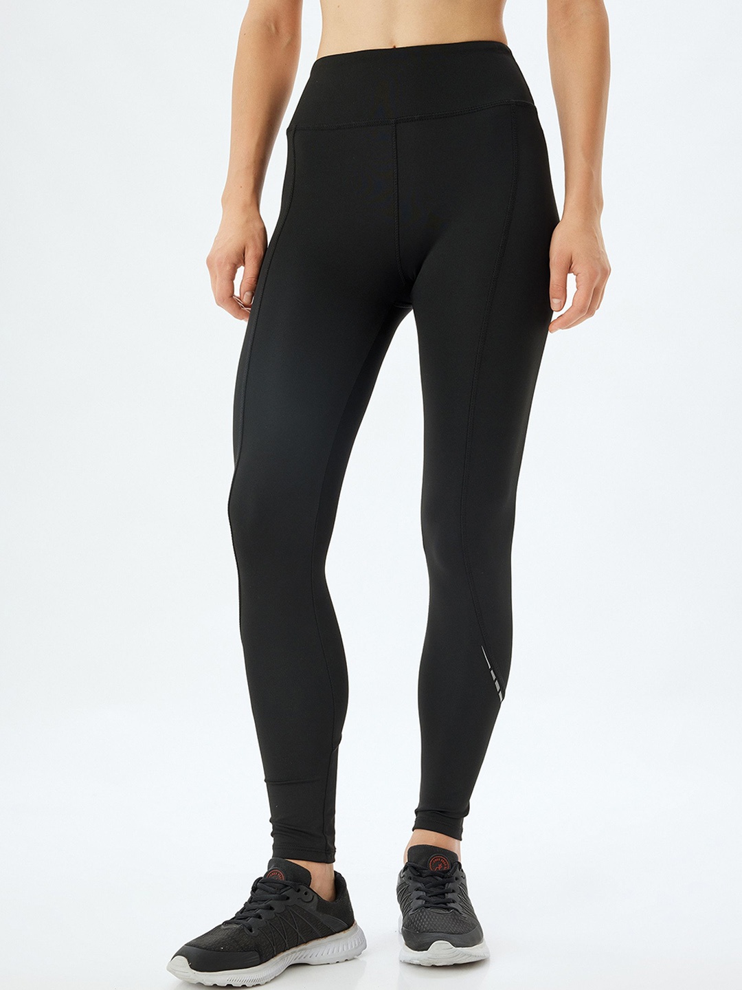 

Koton Women High-Rise Ankle-Length Tights, Black
