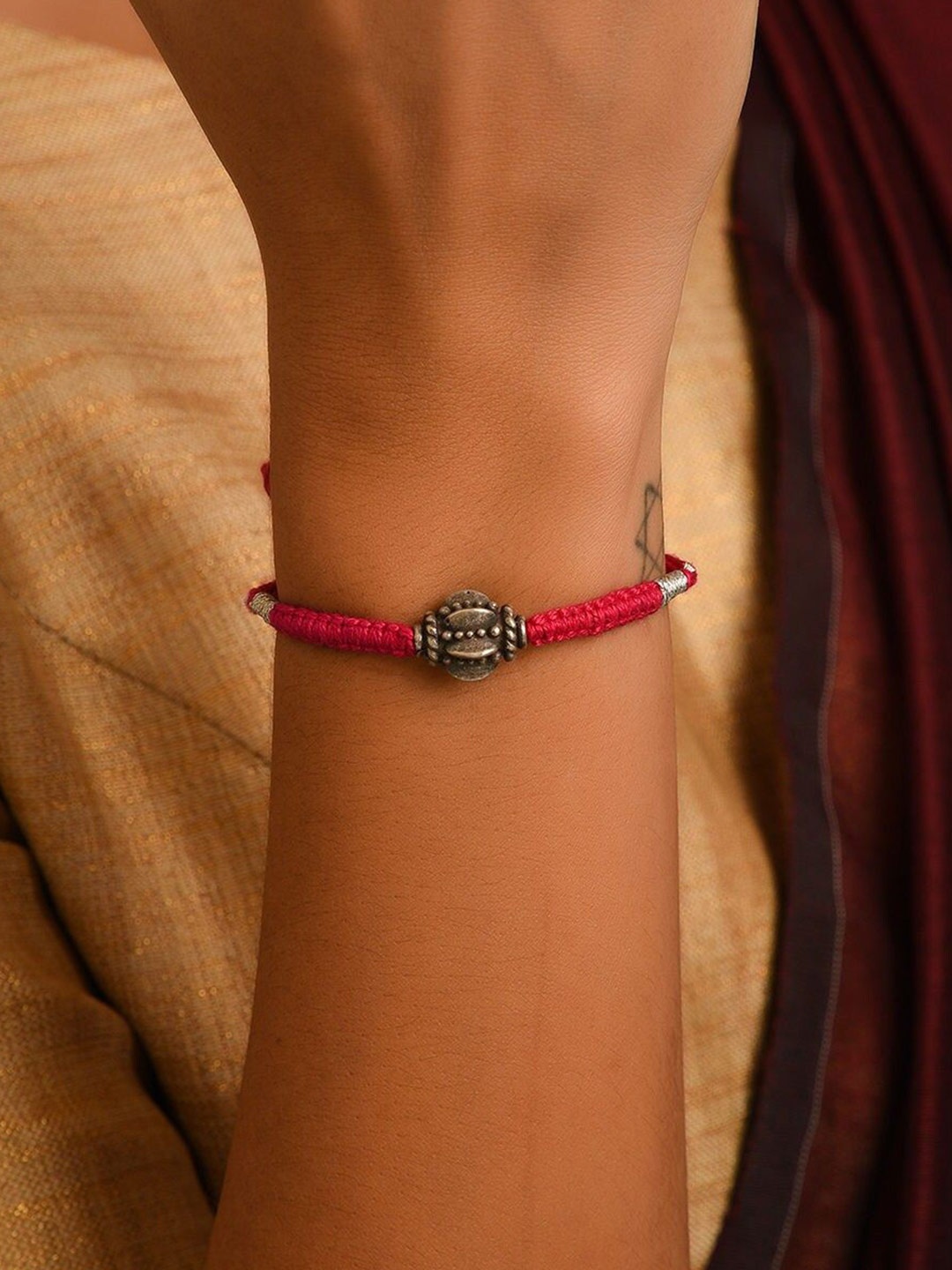 

JAYPORE Silver-Plated Charm Bracelet