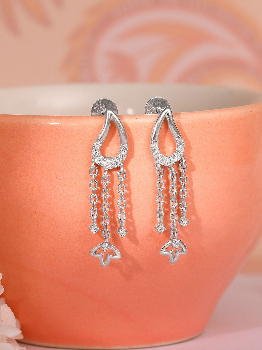 

GIVA 925 Silver Contemporary Drop Earrings