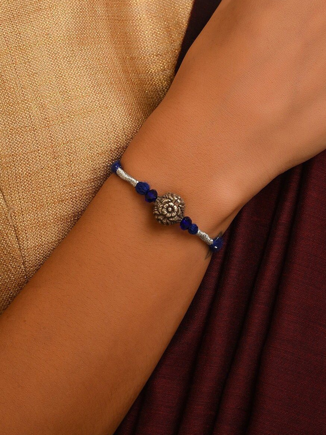 

JAYPORE Silver-Plated Wraparound Bracelet