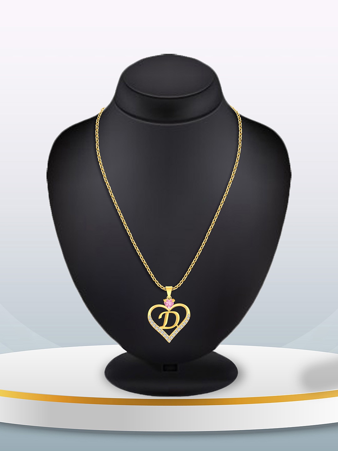 

Lila Gold-Plated Heart Shaped Pendants with Chains