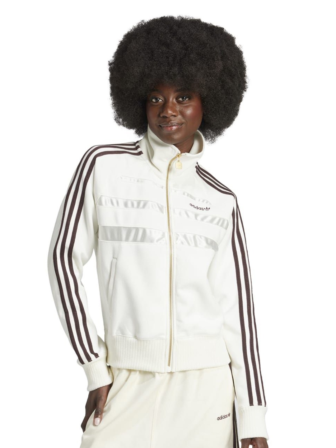 

ADIDAS Solid Suede The First Track Top, White