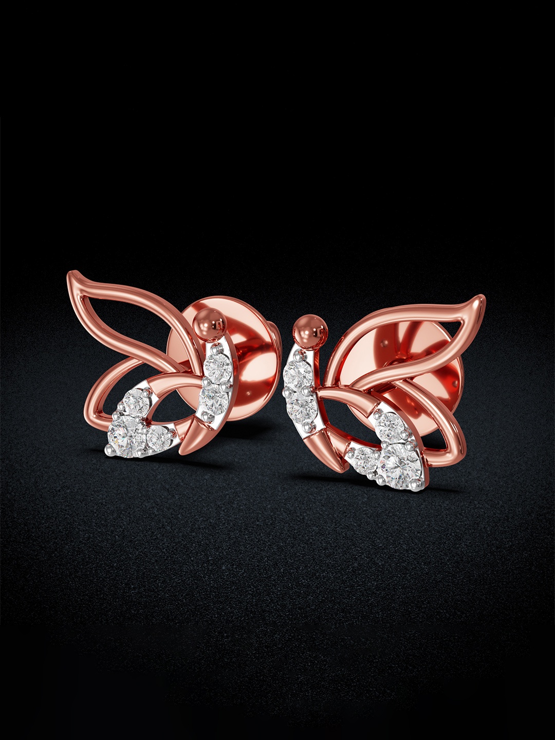 

Joyalukkas Women 18KT Earrings Diamond 2.5 Carat, Rose gold