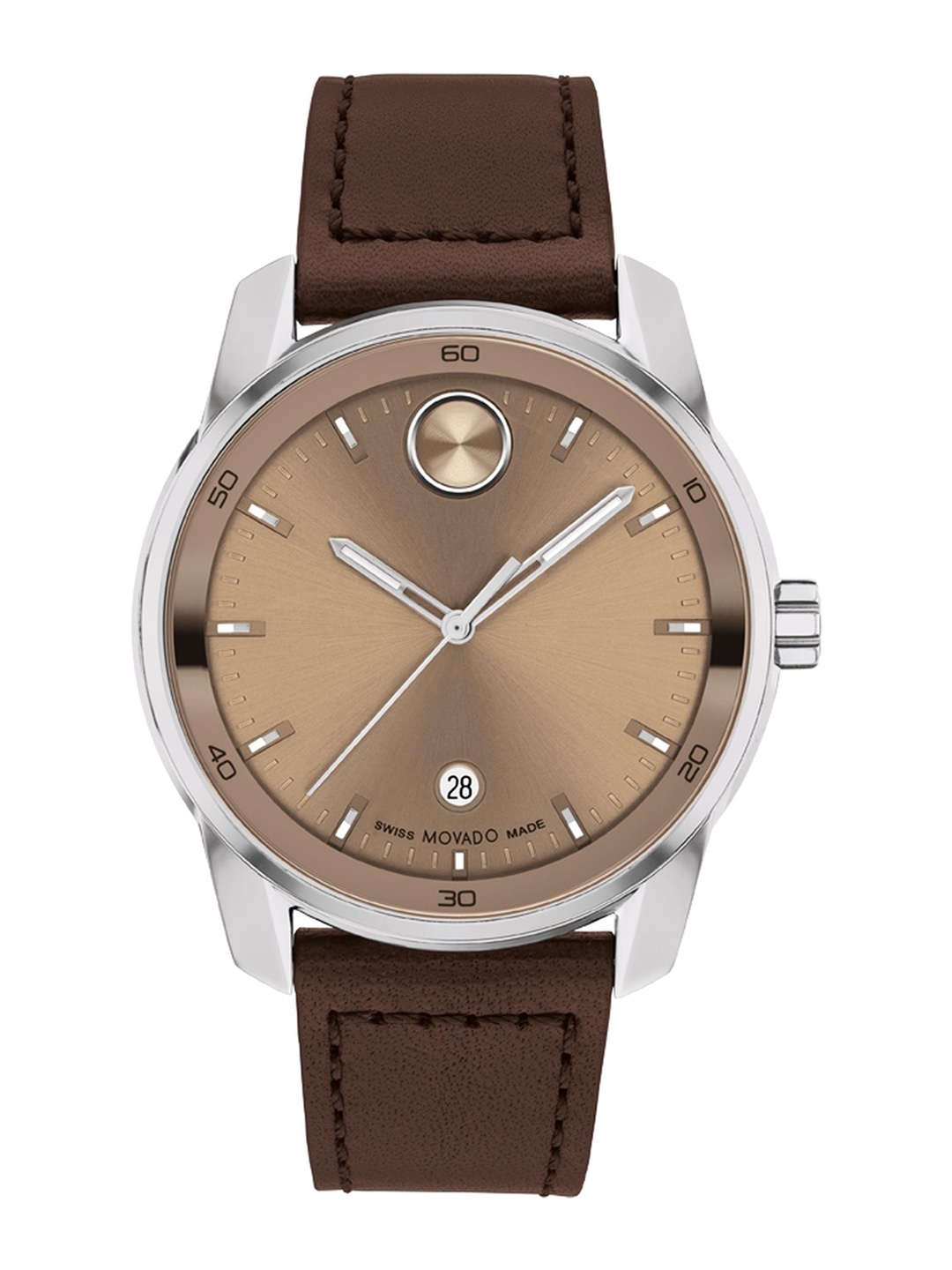 

MOVADO Bold Verso Swiss Qtz Clay Round Dial Men's Watch - 3601206, Grey