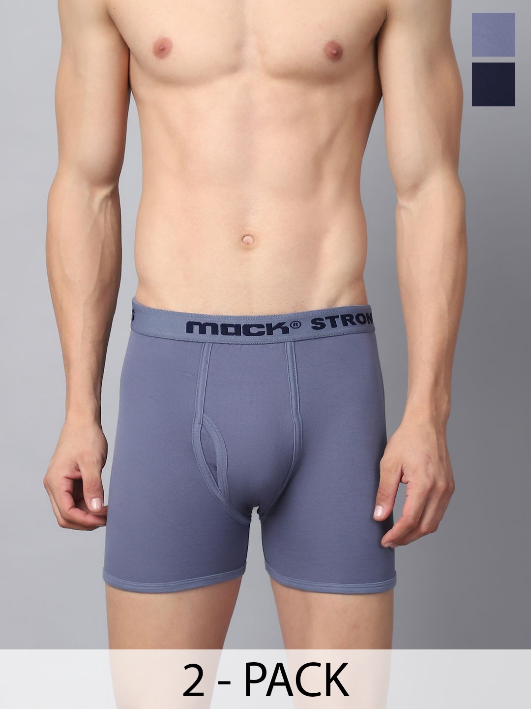 

VIMAL JONNEY Men Pack Of 2 Assorted Trunks MACK__STRONG__B__02, Black