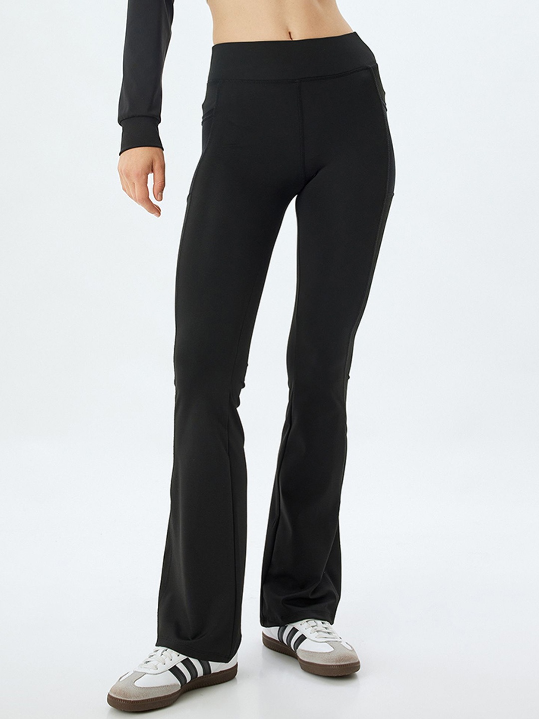 

Koton Women Mid-Rise Ankle-Length Tights, Black