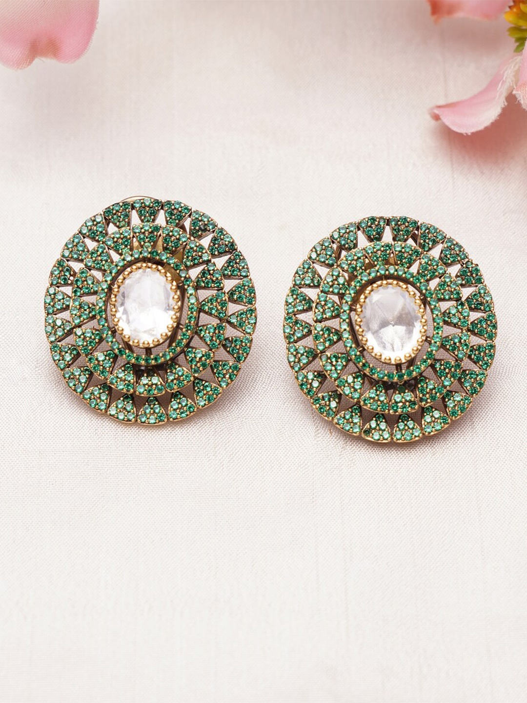 

JAYPORE Gold-Plated Contemporary Stud