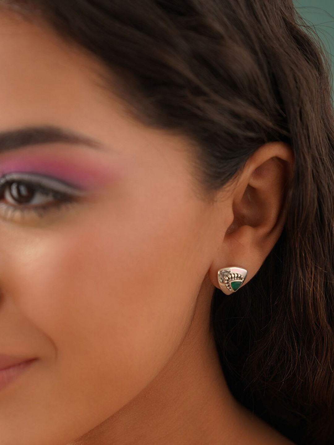 

JAYPORE Silver-Plated Contemporary Studs